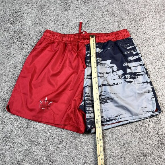 Nike Flow Summer Basketball Shorts Red Black Gray Men's Size XXL - Picture 3 of 5